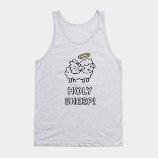 Funny Holy Sheep With Wings and Halo Tank Top